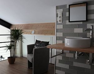 Moderne badkamer in Vakantiehuis in Baexem, Noord Limburg met stijlvolle afwerking.