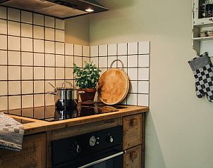 Moderne keuken in Huisje in Slenaken vakantiehuis in Limburg.