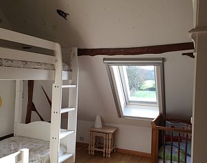 Kinderzimmer mit Etagenbett im Ferienhaus in Epen, Sdlimburg, mit Aussicht.