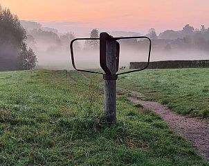 Mysteriser Morgennebel um das Cottage in Epen, Ferienhaus in Sdlimburg.