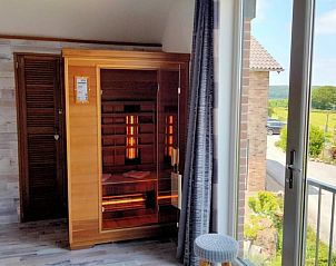 Infrarotsauna mit Aussicht im Ferienhaus in Epen, Sdlimburg.