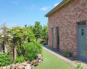 Auenbereich des Ferienhauses in Epen, Sdlimburg, mit grnem Garten.