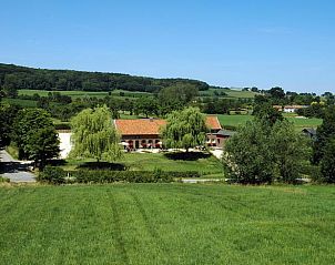 Schne Aussicht auf die grne Umgebung von Huisje in Epen, Ferienhaus in Sdlimburg, umgeben von Natur und Hgeln.