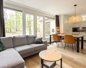 Gezellige binnenruimte van de vrijstaande woning in Vlierden, vakantiehuis in De Peel, Noord Brabant.