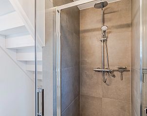 Plattegrond van begane grond 4-persoonslodge 4B6, Someren, De Peel, Noord Brabant met indeling.