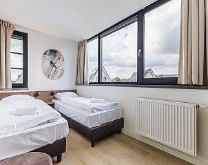 Plan des Obergeschosses des 10-Betten-Bungalows 10L, Someren, De Peel, Nordbrabant.