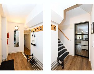 Wasruimte met droger en wasmachine in vakantiewoning Someren, Noord Brabant.