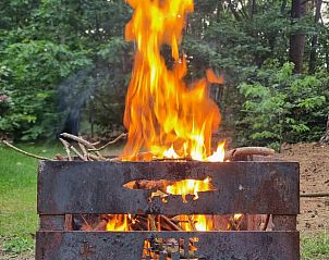 Vuurkorf voor gezellige avonden bij Huisje in Helmond, vakantiehuis in De Peel, Noord Brabant.