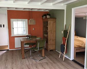 Eethoek in Huisje in Milheeze, vakantiehuis in De Peel, Noord Brabant.