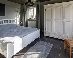 Sfeervolle slaapkamer in Vakantiehuis in Deurne, gelegen in De Peel, Noord Brabant.