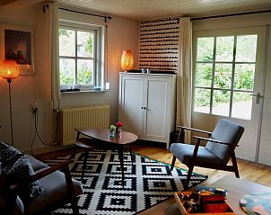 Knusse zithoek in Vakantiehuisje in Deurne, De Peel, Noord Brabant.