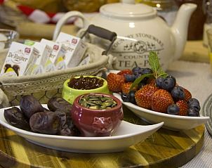 Uitgebreid ontbijt in Vakantiehuisje in De Rips, De Peel, Noord Brabant voor een goed begin van de dag.