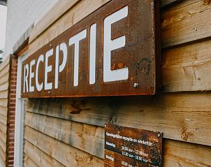 Receptiebord bij Vakantiehuisje in Bergeijk, gastvrij welkom in de Kempen, Noord Brabant.