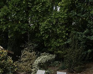 Ruhiger Garten mit Liegesthlen im Haus in Luyksgestel, Ferienhaus in den Kempen, Nordbrabant.