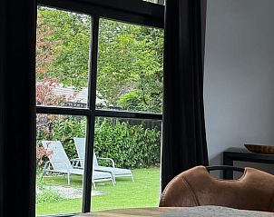 Blick vom Esszimmer des Cottage in Luyksgestel, Ferienhaus in Luyksgestel, auf den Garten.