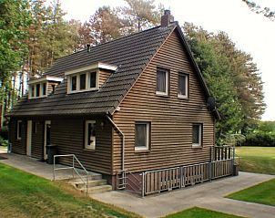 Achterzijde van Vakantiehuisje in Luyksgestel, een charmant vakantiehuis in Noord Brabant.