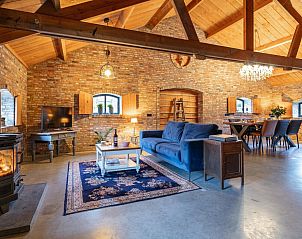 Grote open ruimte in De Hoeve I, vakantieverblijf in Hulsel, Kempen, Noord Brabant.