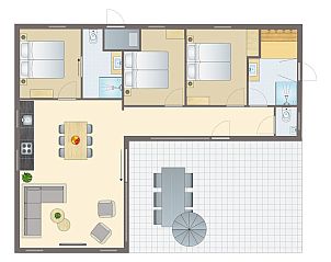 Verblijf 420238 - Bungalow Hart van Brabant - 6-persoons lodge | 6BE