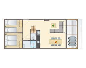 Unterkunft 420240 - Bungalow Hart van Brabant - 4-6-persoons lodge | 4-6B