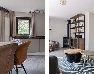 Stijlvolle binnenruimte van Sommerhus Helsinki, een vakantiehuis in Chaam, Hart van Brabant. Gezellige woonkamer met moderne inrichting.