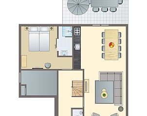 Unterkunft 4225135 - Bungalow Hart van Brabant - Kaatsheuvel | 8-persoons vakantiehuis | 8C