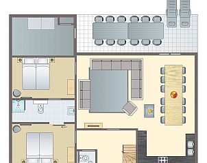 Unterkunft 4225140 - Bungalow Hart van Brabant - Kaatsheuvel | 12-persoons vakantiehuis | 12L