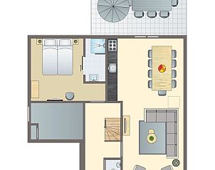 Guest house 422535 - Bungalow Hart van Brabant - Kaatsheuvel | 8-persoons kindervakantiehuis | 8CK