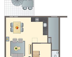 Guest house 422538 - Bungalow Hart van Brabant - Kaatsheuvel | 4-persoons vakantiehuis | 4C