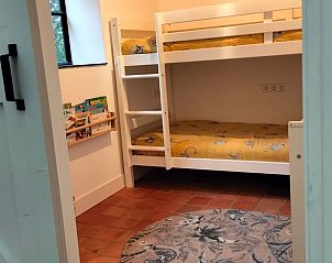 Kinderkamer met stapelbed in Huisje in Kaatsheuvel, vakantiehuis in Hart van Brabant.