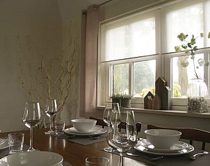 Lichte eetruimte in Huisje in Loon op Zand, vakantiewoning in Loon op Zand, Noord Brabant.