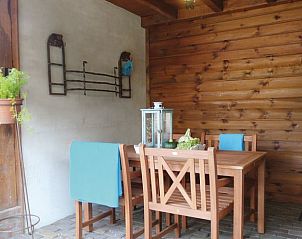 Overdekt terras in Huisje in Loon op Zand, vakantiehuis in Loon op Zand, Noord Brabant.