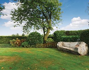 Rustieke tuinbank in Huisje in Loon op Zand, vakantiewoning in Hart van Brabant, Noord Brabant.