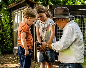 Kinderen ontdekken de natuur bij Huisje in Herpen, een gezellige vakantiewoning in Herpen, Noordoost Brabant.