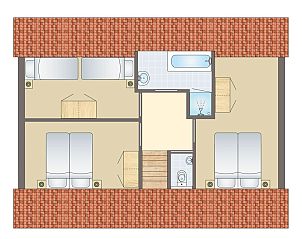 Ruime woonkamer in De Vers bungalow 8C2, Overloon, met comfortabele zithoek en eettafel.