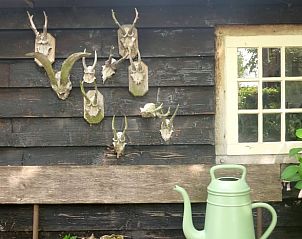 Rustieke decoratie aan de gevel van Huisje in Oeffelt, vakantiehuis in Noordoost Brabant.