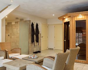 Wellnessruimte met sauna in Huisje in Oeffelt, vakantiehuis in Noord Brabant.