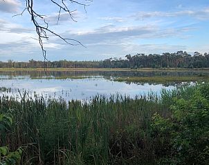 Uitzicht op meer nabij Vakantiehuisje in Gilze, West Brabant, Noord Brabant.
