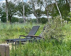 Comfortabele ligstoelen in de tuin van Vakantiehuis in Gilze, West Brabant, Noord Brabant.