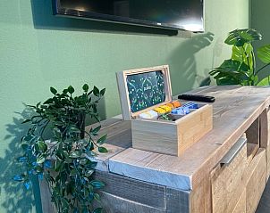 Stilvolles Wohnzimmer des Huisje in Oosterhout, Ferienhaus in Oosterhout, Westbrabant, Nordbrabant.