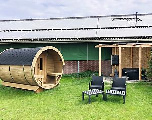 Sauna en ontspanningsruimte bij Vakantiehuisje in Genderen, Noord Brabant, voor ultiem comfort.