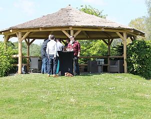 Ruime gazebo in Huisje in Terheijden, Noord Brabant, ideaal voor bijeenkomsten in de natuur.