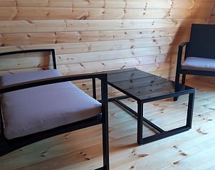 Moderne binnenruimte in Huisje in Wagenberg, vakantiehuis in West Brabant.