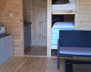 Compacte keuken in vakantiehuisje Huisje in Wagenberg, West Brabant.