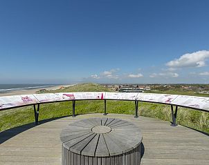 Panoramic view of the beach at Buitenplaats 100 Callantsoog vacation home in North Holland.