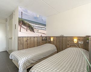 Attractive bedroom in Callantsduyne 22 Groote Keeten, vacation home in Callantsoog, North Sea coast.