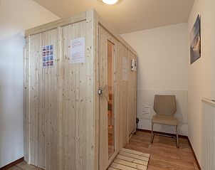 Cozy sauna in Duinerei C002 Groote Keeten vacation home in Callantsoog, North Sea coast, North Holland.