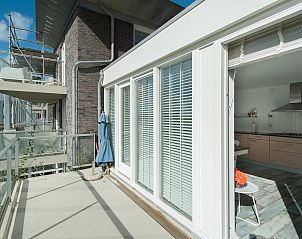 Balkon mit Aussicht in Beach Life 106 Groote Keeten, Ferienhaus an der Nordseekste.