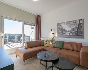 Gemtliches Wohnzimmer in Wijde Blick 103 Callantsoog, Ferienhaus an der Nordseekste, Nordholland.