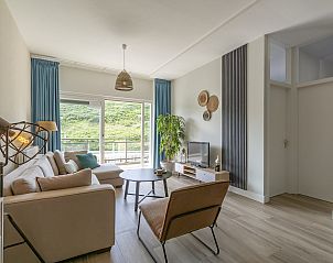 Stylish interior of Wijde Blick 112 Callantsoog, vacation home on the North Sea coast.