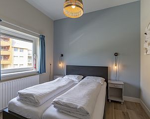 Cozy bedroom with double bed in Wijde Blick 112 Callantsoog, vacation home on the North Sea coast.